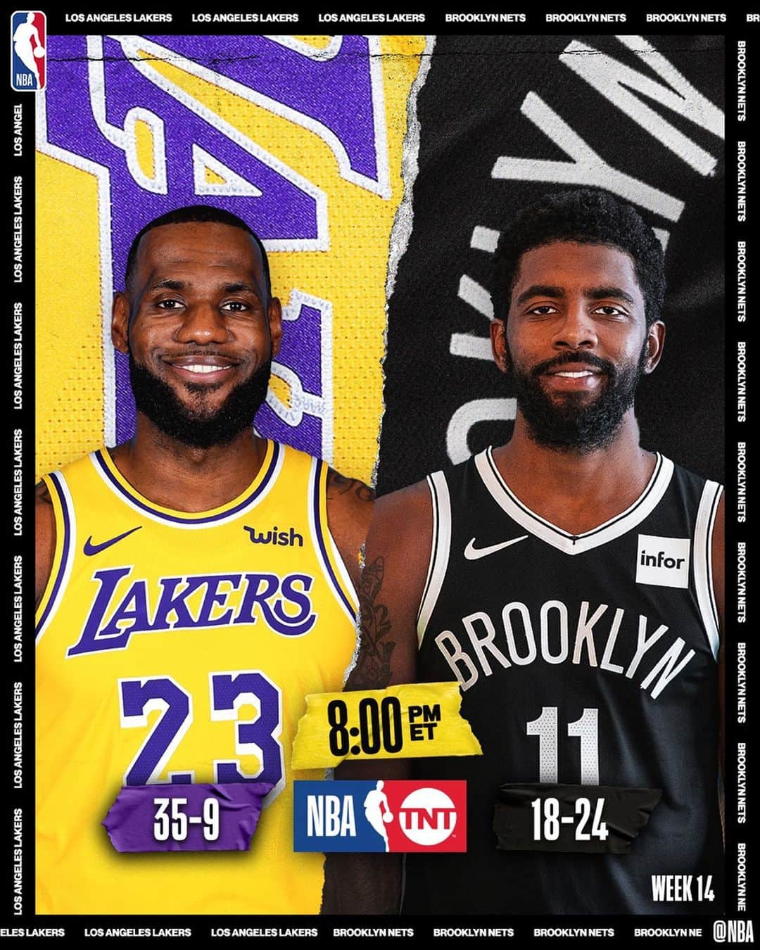 NBAさんのインスタグラム写真 - (NBAInstagram)「🌟 Superstars spotlight tonight’s @nbaontnt doubleheader! 🌟 . . . • #NBAAllStars Starters Announcement (7:00pm/et) • LeBron | Kyrie | Luka | Dame in action • @lakers: NBA-best 19-4 on road • Luka: 29.1 PPG, 9.7 RPG, 9.0 APG • Lillard: coming off career-high 61 points | 11 3PM」1月24日 2時05分 - nba