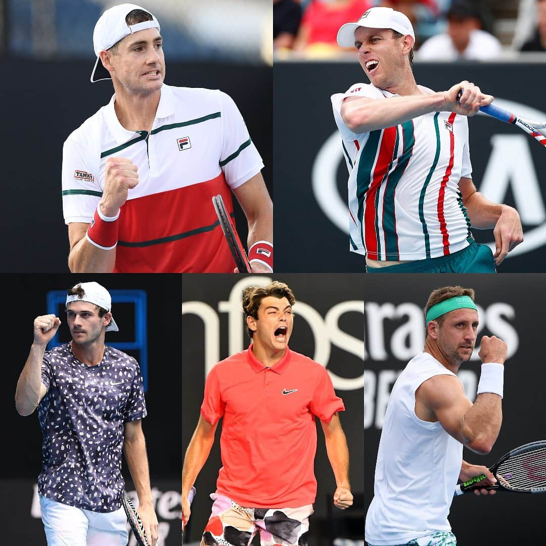 ATP World Tourさんのインスタグラム写真 - (ATP World TourInstagram)「For the first time since 2008, there are five American men in the third round of the @australianopen 🇺🇸」1月24日 2時22分 - atptour