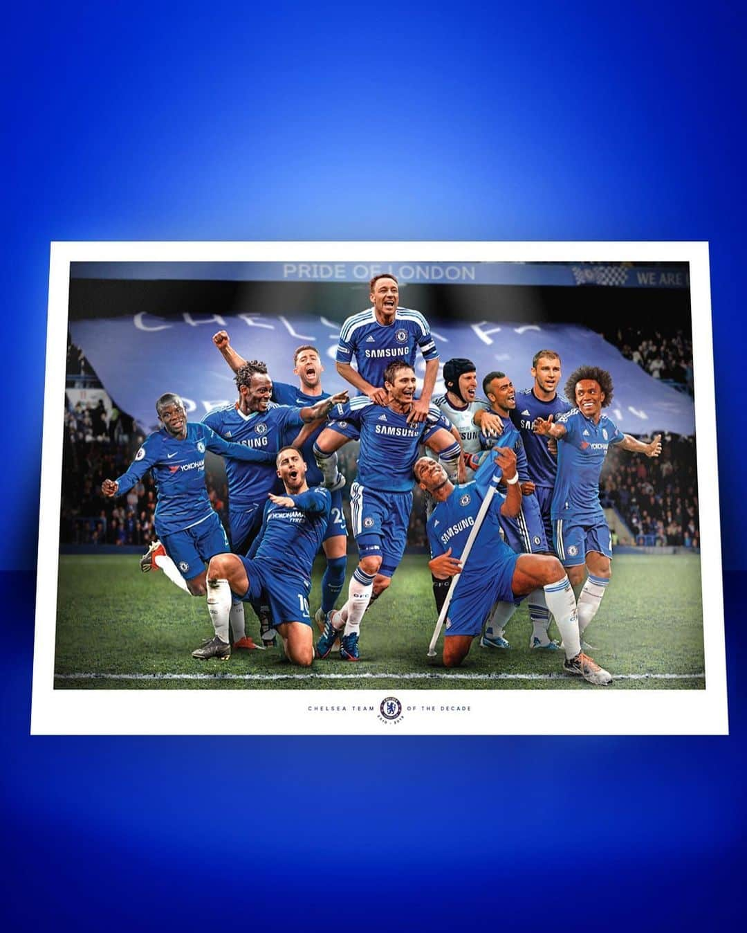 チェルシーFCさんのインスタグラム写真 - (チェルシーFCInstagram)「This is your Chelsea Team of the Decade! 😍 Only 250 limited edition prints available. Be quick and get yours! #CFC #Chelsea」1月24日 2時20分 - chelseafc