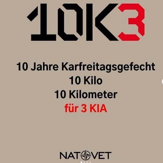 ミリアム・ツィーグラーのインスタグラム：「Mit Genehmigung von natovet!  Ich bin dabei #natovet #10k3 #nato #veteran #karfreitagsgefecht #fallschirmjäger #bundeswehr #wearenato #zeighaltung #isaf」