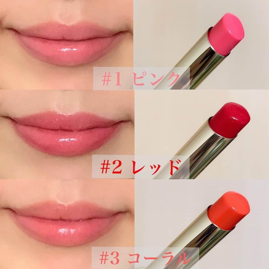 Ayanaさんのインスタグラム写真 - (AyanaInstagram)「. . . Valentine's make up❣️ . . クレ・ド・ポー ボーテ様から頂いたリップをメインに引き立てたバレンタインメイクをしてみました💝 【リップ3色使用した写真有るので、スワイプして見てね💄▶︎▶︎】 . . まず目元は定番のブラウン系で☝️✨ 大人っぽくよりも今回は少しふんわりと愛らしく見えるオレンジみのあるブラウンを使用☺️✨ 下ラインは描かずに、同じブラウン系のシャドウで下瞼全体をふんわり囲み、濃さを抑えながらもインパクトはしっかりと♡ キラキラのラメは上瞼中央と、目頭にほんの少しずつらだけ☺️ ラメの塗り過ぎは今回のリップとのバランスが微妙なので、すこーしキラッとする程度で充分💕 . . そして、今年のバレンタインメイクの1番のポイントはシアーなうるっとリップ！！ マニフィカトゥールレーブルn💄 @cledepeaubeaute . . とにかく艶重視なリップで、スルスルと塗れてひと塗りで綺麗な艶感が♡ 発色は薄付きですが、重ね塗りする度に程よくおフェロな可愛い色味が出てくれるし、ティントバームなので濃いカラーのリップを塗って、落ちて、何度も塗り直すというよりは、逆に程よい色味が長く唇に残ってくれるので、デートにはぴったり❤️ . . 医薬部外品処方なのでスキンケア効果もあって、重ね塗りする度にふっくらとしたボリューム感を演出してくれるし、くすみも整えてくれる💋 . . カラー展開はリニューアル前は1色だったのですが、 大人気商品という事で、発色やスキンケア効果などの機能性がさらに高くなって3色に💄♡ それぞれ香りも違うのがポイント💐 . 1 ピンク（ローズの香り） 2 レッド（ペパーミントの香り） 3 コーラル（ハニー&オレンジの香り） . . 今回のバレンタインメイクでは、2のレッドをベースに、3のコーラルを少し重ねて柔らかさをプラスしてみました☺️💕 . . 単色でも可愛いし、重ね塗りして色味を楽しむのも◎、手持ちの他のリップとの重ね塗りももちろん◎です！可愛い☺️✨ . . 普段結構濃いカラーのリップも好きなんですけど、ガッツリしすぎないうるっとシアーなリップが可愛いなと💕 . . かなりざっくりな説明ですが、是非もうすぐやってくるバレンタインのメイクの参考になれば…嬉しいです☺️✨ . . . #クレドポーボーテ #マニフィカトゥールレーブルn #ティントリップ #リップ #バレンタインメイク #リップメイク #バレンタイン #メイク動画 #動画 #メイク好きさんと繋がりたい #メイク好き #コスメ好きな人と繋がりたい #コスメ好きさんと繋がりたい #メイク好きな人と繋がりたい #コスメ #化粧品 #instabeauty #セルフメイク #マツエク #まつえく #今日のメイク #美容垢 #beauty #コスメ垢 #デパコス #口紅 #ヘアスタイル #ヘアカラー #お洒落さんと繋がりたい #PR」1月23日 21時39分 - ayana_218