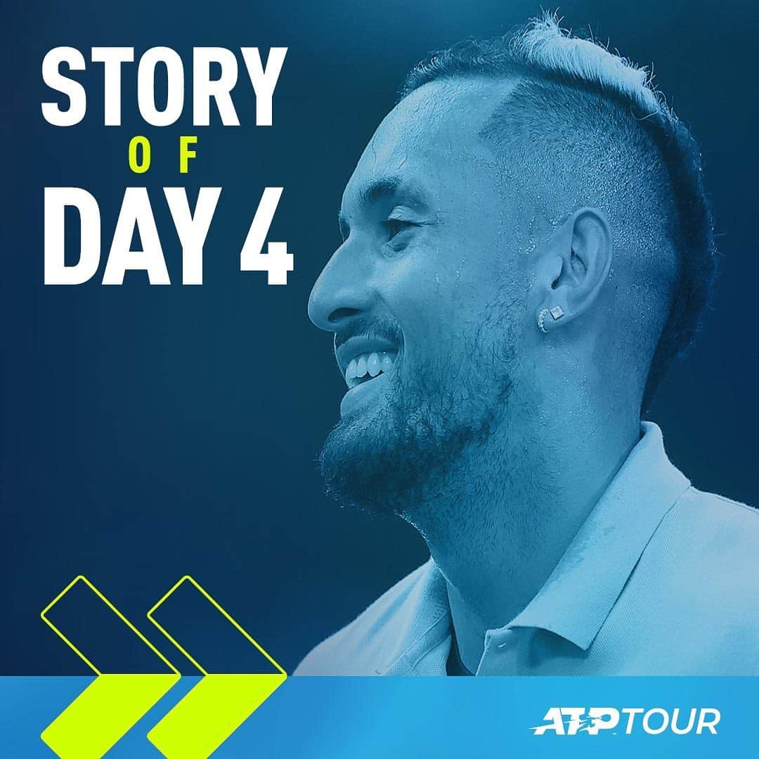 ATP World Tourさんのインスタグラム写真 - (ATP World TourInstagram)「What was your favourite moment from day four? 🤔」1月24日 0時07分 - atptour