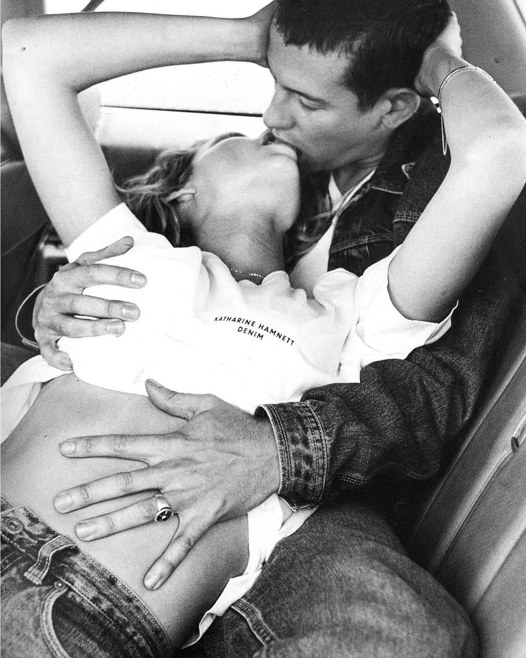 のインスタグラム：「From the archive. Katharine Hamnett Denim campaign. #throwbackthursday」