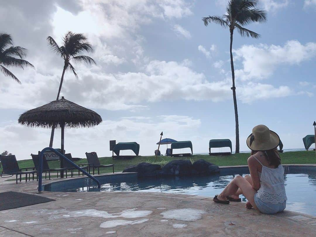 早川瀬里奈のインスタグラム：「ハワイのカウアイ島初めて行ったよ⛱ #ハワイ離島」