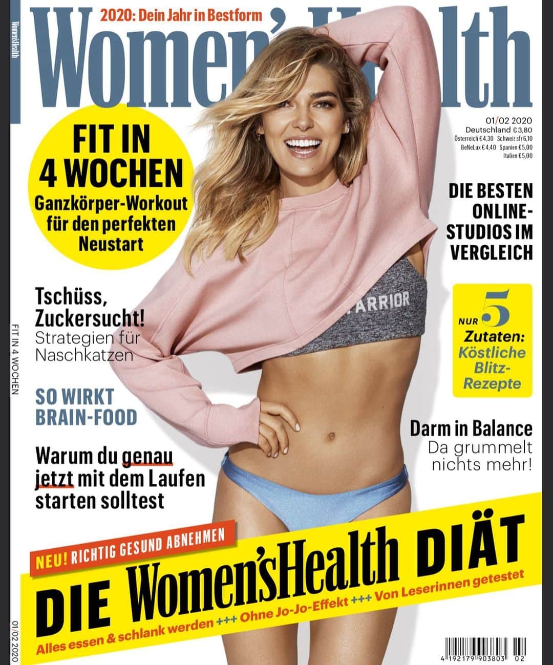 アシュリー・ハートのインスタグラム：「What an honor! Fronting Womans Health magazine in Germany this month.⚡️ . #HealthIsAstateOfMind #WellnessIsAstateOfBeing #womanshealthgermany」