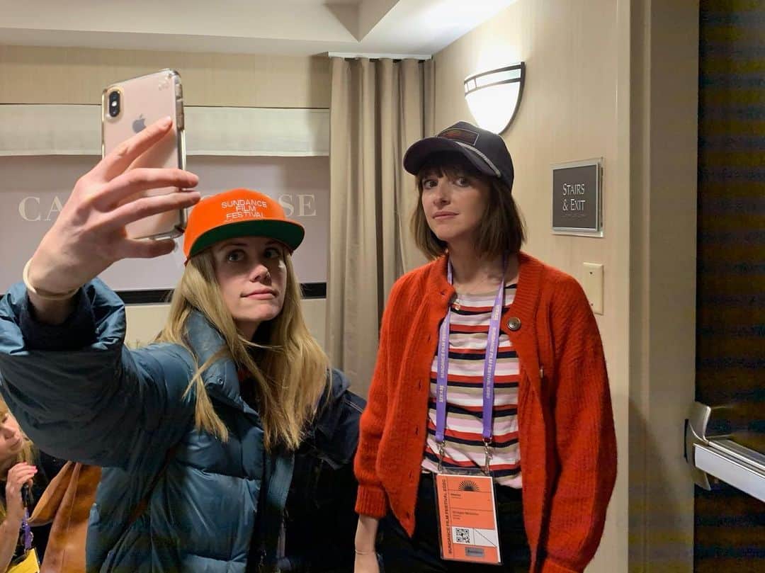 クレア・コフィーのインスタグラム：「Well, we’ve arrived. @bridget.moloney @sundanceorg @blocksthefilm」