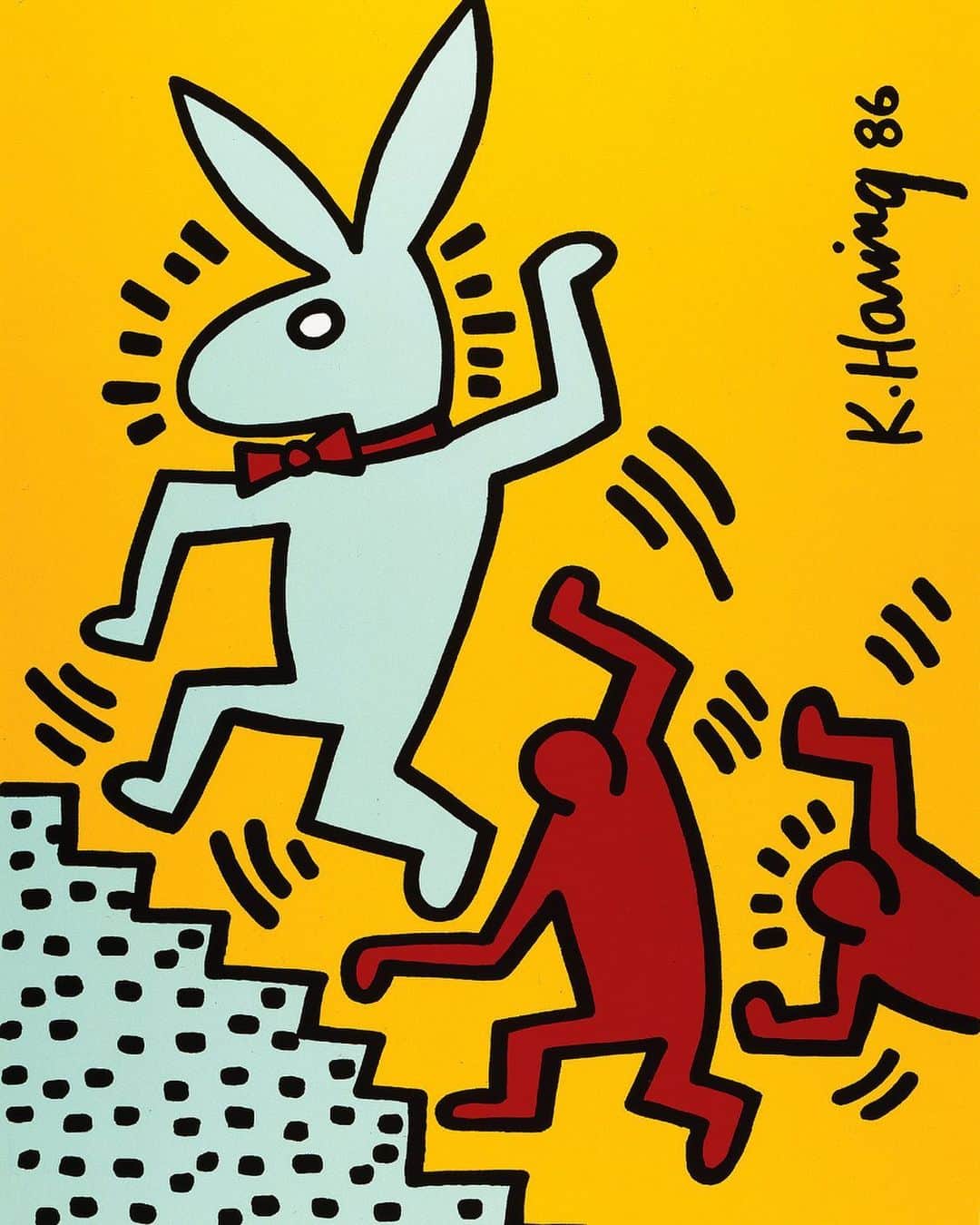 プレイボーイさんのインスタグラム写真 - (プレイボーイInstagram)「Keith Haring’s Bunny #2 🐰  Learn more about Playboy’s history with Pop Art on Playboy.com! Link in stories #playboyheritage」1月24日 6時58分 - playboy