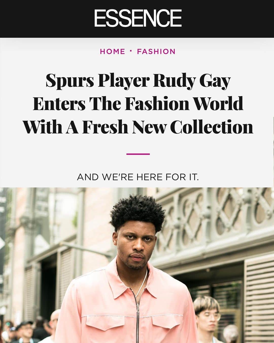 ルディ・ゲイのインスタグラム：「Appreciate the love @essence & @hauteliving 🙏🏾 Shop my collection at RG22.co. Link in bio.」