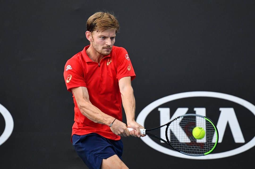 ダビド・ゴフィンのインスタグラム：「3rd round @australianopen 💪🏻 #AO2020」