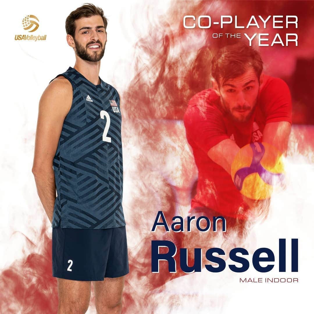 USA Volleyballさんのインスタグラム写真 - (USA VolleyballInstagram)「🎉Matt Anderson is the USAV PoY for the 6️⃣th time, but be sure to swipe! Aaron Russell wins it for the 1️⃣st! 🤩🤩」1月24日 10時09分 - usavolleyball