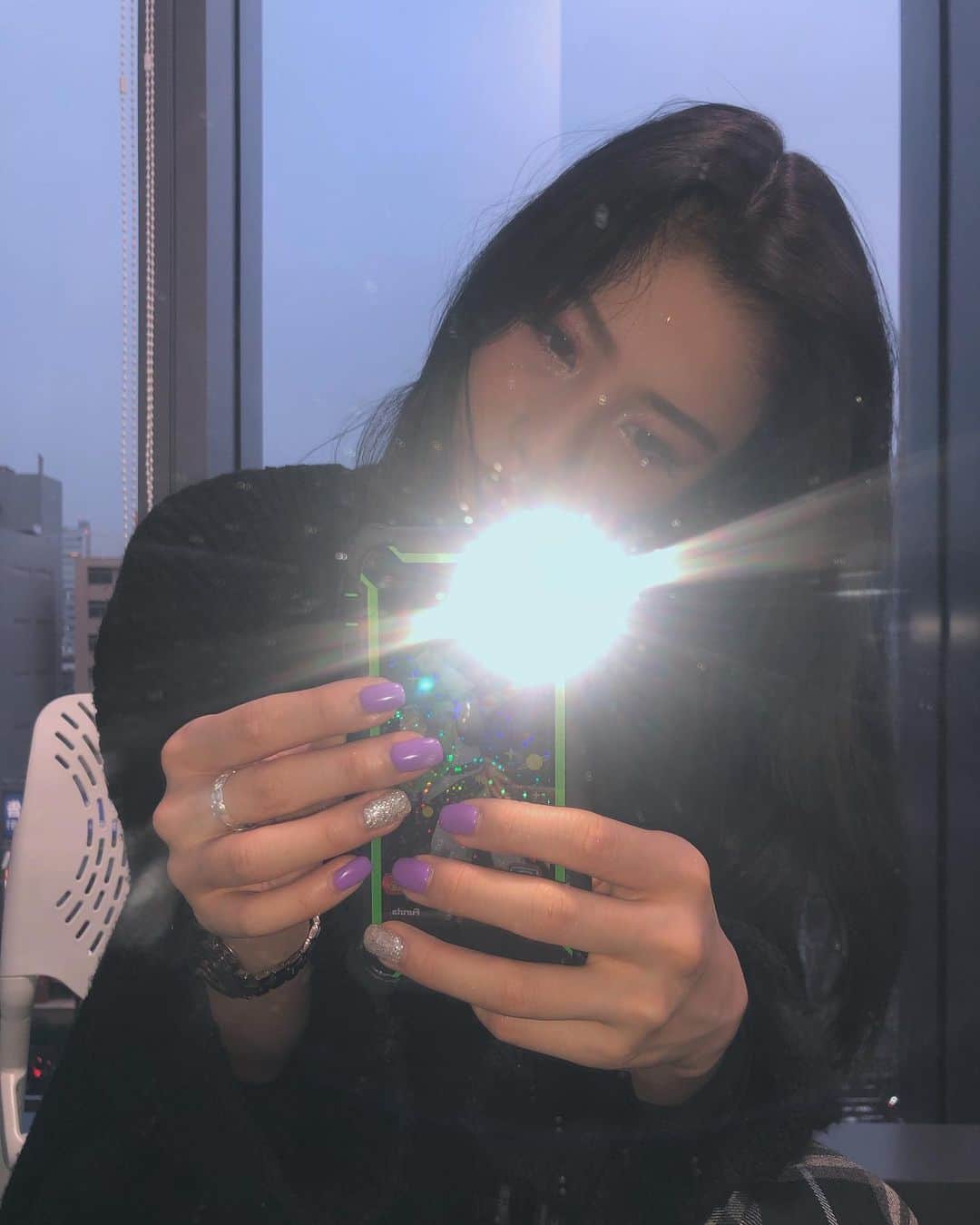 honoka のインスタグラム：「今のネイルは珍しく短くしてます💅💜﻿ インスタライブ見てくれた人﻿ ありがとー！！！﻿ アーカイブ残した🙋🏻‍♀️💕﻿ ﻿ 質問全部拾えなかったので﻿ 何かあればコメントしてちょ🥰」