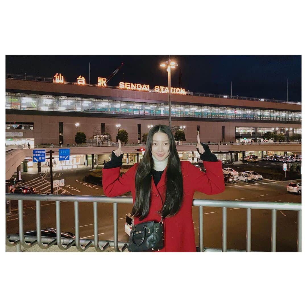 江田友莉亜のインスタグラム：「仙台に行っておりました‼︎ また近々帰ろうと思います👵🏻💕 . それにしても髪伸びたなー。」