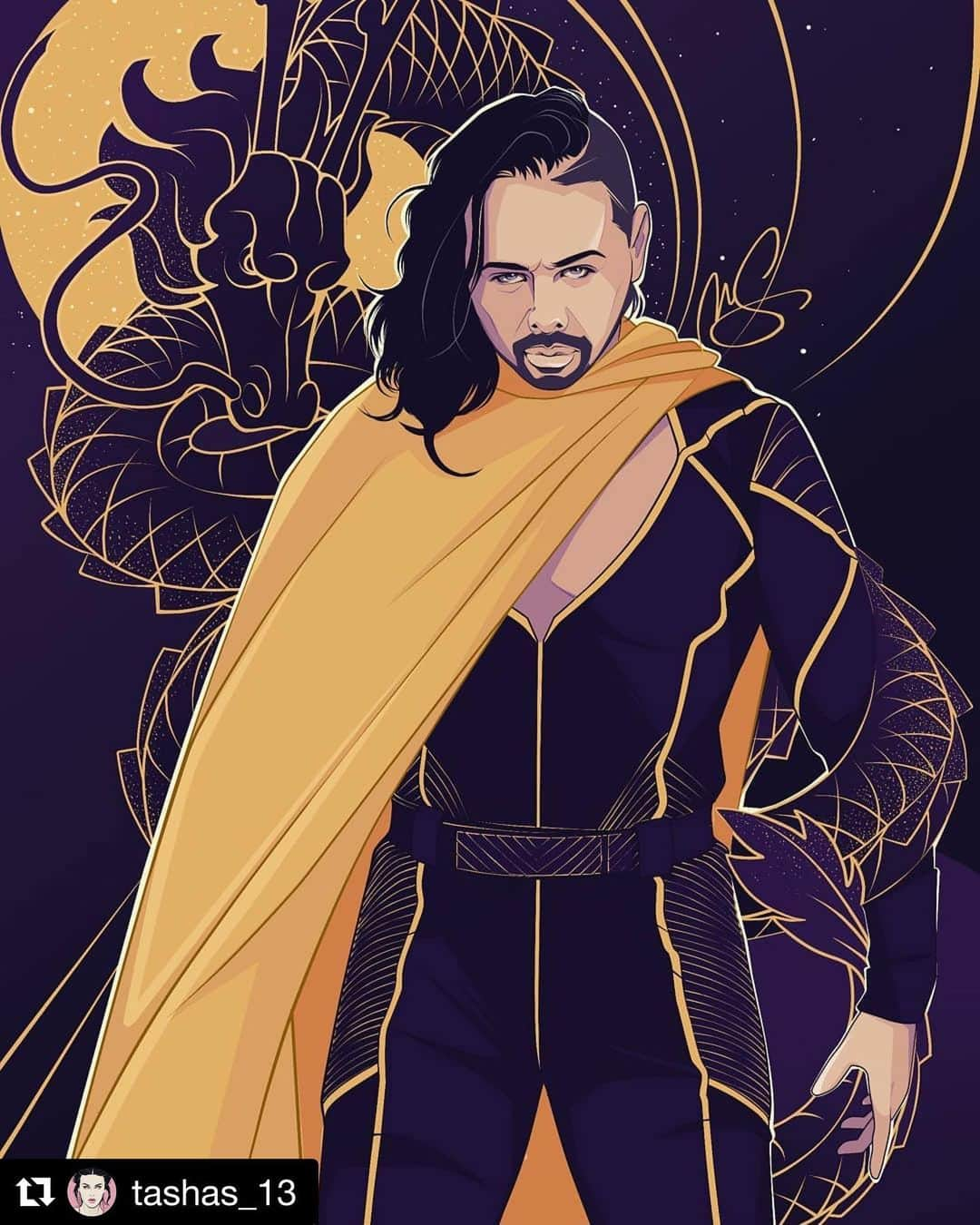 中邑真輔さんのインスタグラム写真 - (中邑真輔Instagram)「I like gold  @tashas_13  Out of Fire & Gold 👑✨ #shinsukenakamura #kingofstrongstyle #icchampion #wwe #prowrestling #wrestlingart #wweartwork #wwefanart #artalchemie」1月24日 13時52分 - shinsukenakamura