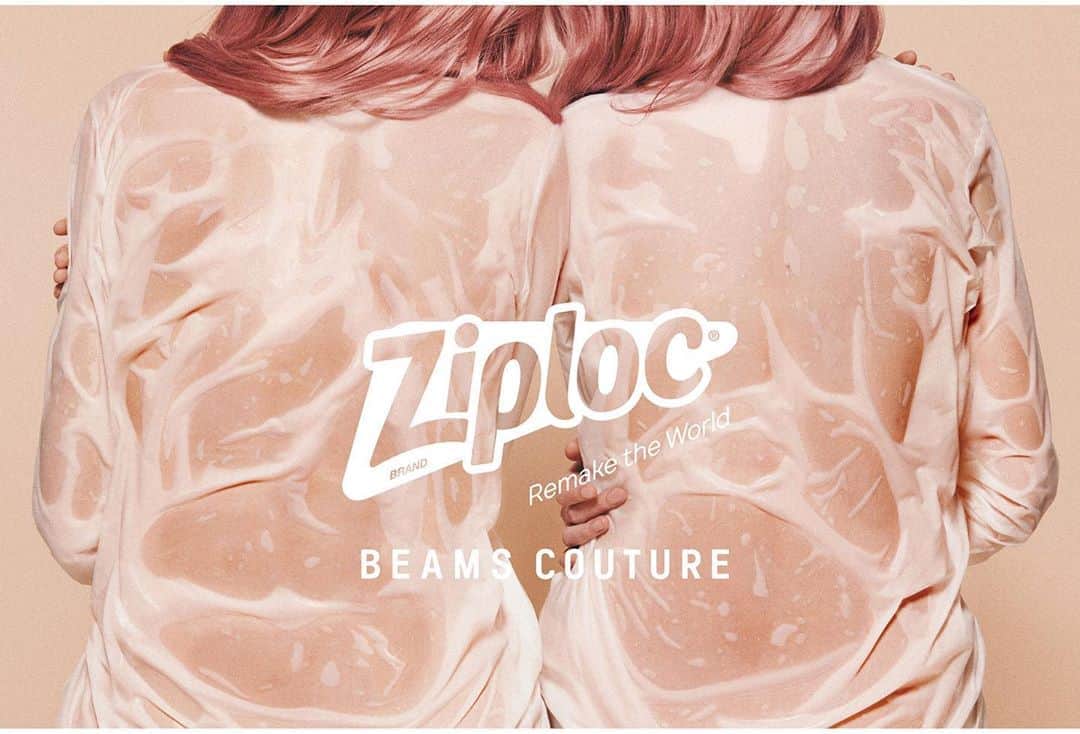 吉田ユニさんのインスタグラム写真 - (吉田ユニInstagram)「＜Ziploc × BEAMS COUTURE＞ ZiplocとBEAMSのコラボアイテムの第2弾が発売されます。 その広告ビジュアルをデザインしました。 (商品はわたしのデザインではありません) このトートバッグ以外にも様々な種類があります🍊🍋🥩 詳しくは @beams_couture  @beams_japan へ」1月24日 18時32分 - yuni_yoshida