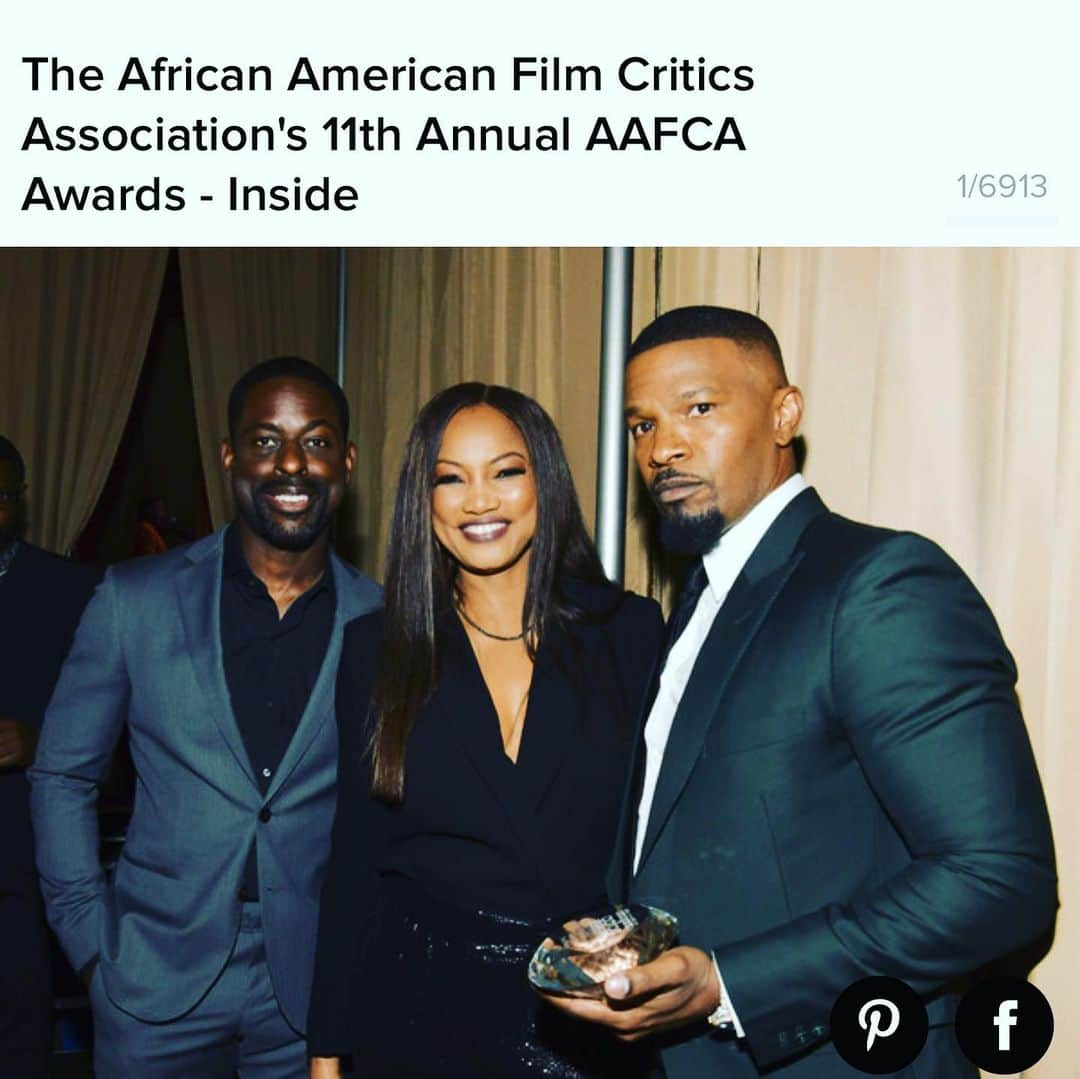 ジェイミー・フォックスさんのインスタグラム写真 - (ジェイミー・フォックスInstagram)「Huge thanks to the @aafca for a big win for @justmercyfilm for best supporting actor and to have @garcelle present the award... it was amazing ... it was awesome... it was FANCY!  And huge respect to @sterlingkbrown #swipeleft」1月24日 18時42分 - iamjamiefoxx