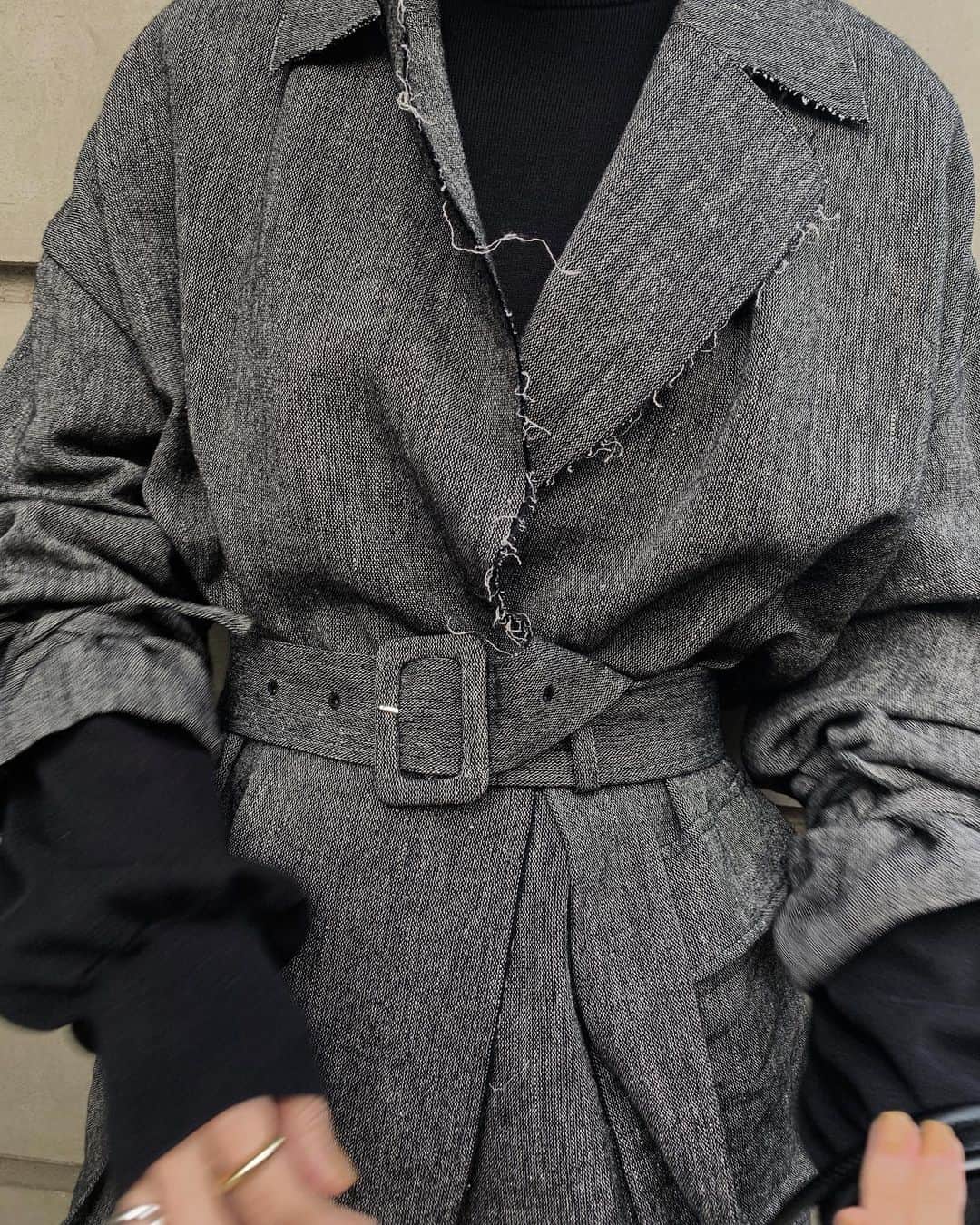 中村真里さんのインスタグラム写真 - (中村真里Instagram)「. @RIM.ARK  Wool linen maxi trench coat ♡」1月24日 19時50分 - _marinakamura_