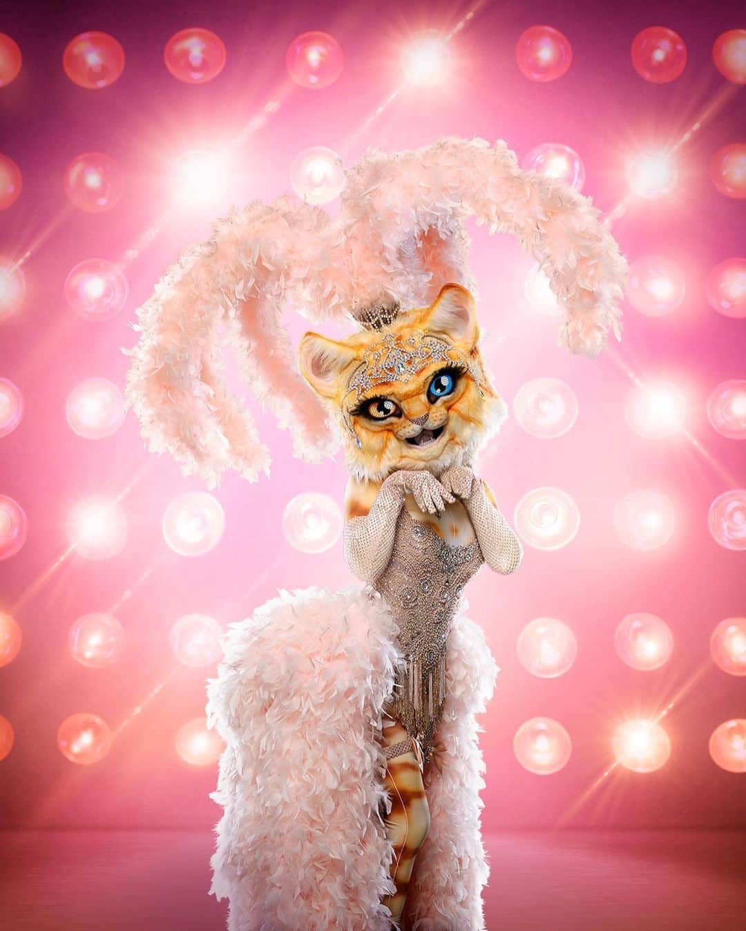 Hulu Home of Emmy-winningさんのインスタグラム写真 - (Hulu Home of Emmy-winningInstagram)「Cat’s out of the bag! Swipe over to reveal the newest costume from the upcoming season of #TheMaskedSinger. #KittyMask」1月25日 7時03分 - hulu