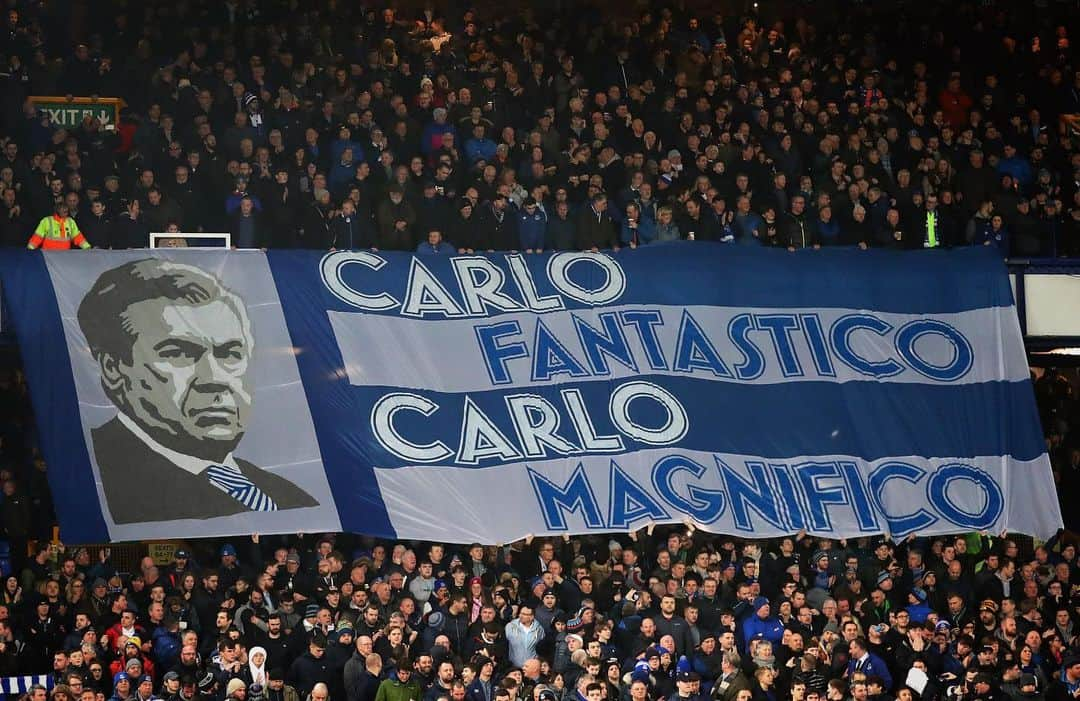 エヴァートンFCさんのインスタグラム写真 - (エヴァートンFCInstagram)「Signore. 💙 • • • @mrancelotti #ancelotti #carloancelotti #carletto #everton #efc #blues #toffees #nsno #goodisonpark #fans #tifo #fantastico #magnifico #italy #italia #pl #premierleague」1月25日 6時22分 - everton