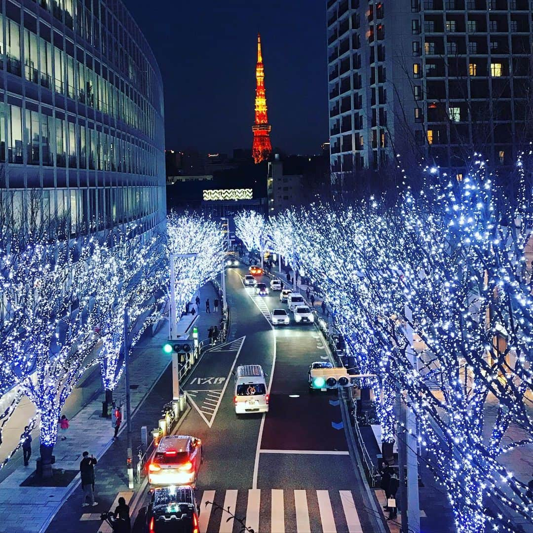 AURÉLIEのインスタグラム：「✨Friday Night🥂❗️ (and last weekend of January already..., so enjoy😉) PS: Tokyo Tower is still my favorite tower in Tokyo✨」