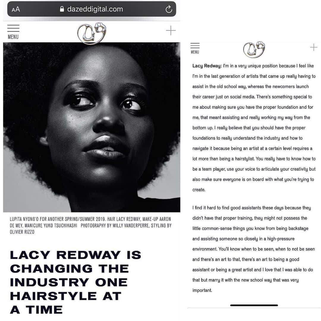 Lacy Redwayさんのインスタグラム写真 - (Lacy RedwayInstagram)「Overwhelmed with gratitude.  Thank you @dazed @dazedbeauty and everyone that’s taking time out of their day overseas 🤯 to read up on my journey . I welcome you and I appreciate you . 🙏🏾 If your interested....LINKS IN THE BIO.」1月25日 0時25分 - lacyredway