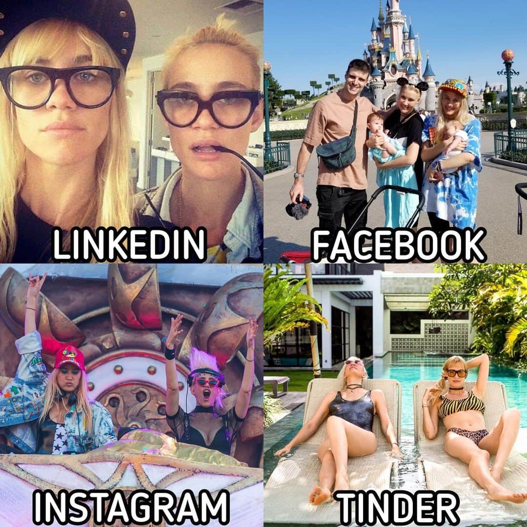 NERVOさんのインスタグラム写真 - (NERVOInstagram)「This is our take on @dollyparton’s #linkedinfacebookinstagramtinder challenge 😉😉😂👀 calling out to our #NERVOfamily - let’s see if you guys can make some variations out of this and tag us, we would love to see what you can create!! #dollypartonchallenge」1月25日 0時54分 - nervomusic