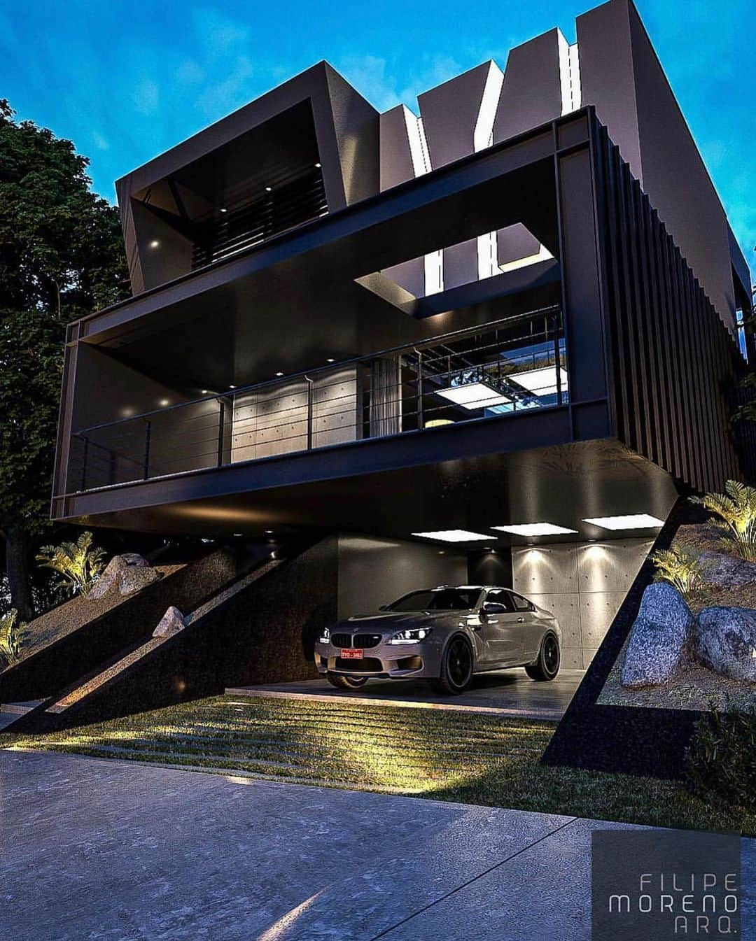 Architecture - Housesさんのインスタグラム写真 - (Architecture - HousesInstagram)「Contemporary home designed by @filipemorenoarquitetura .  #luxury #luxuryhome #architect #luxuryhouse #arquitectura #luxurylife #luxurylifestyle #instadaily #homes #homestyle #instagood #homestyling #architecture #_archidesignhome_ #architectureporn #design #modern #architects #brazil #interiordesign #instahome」1月25日 1時30分 - _archidesignhome_