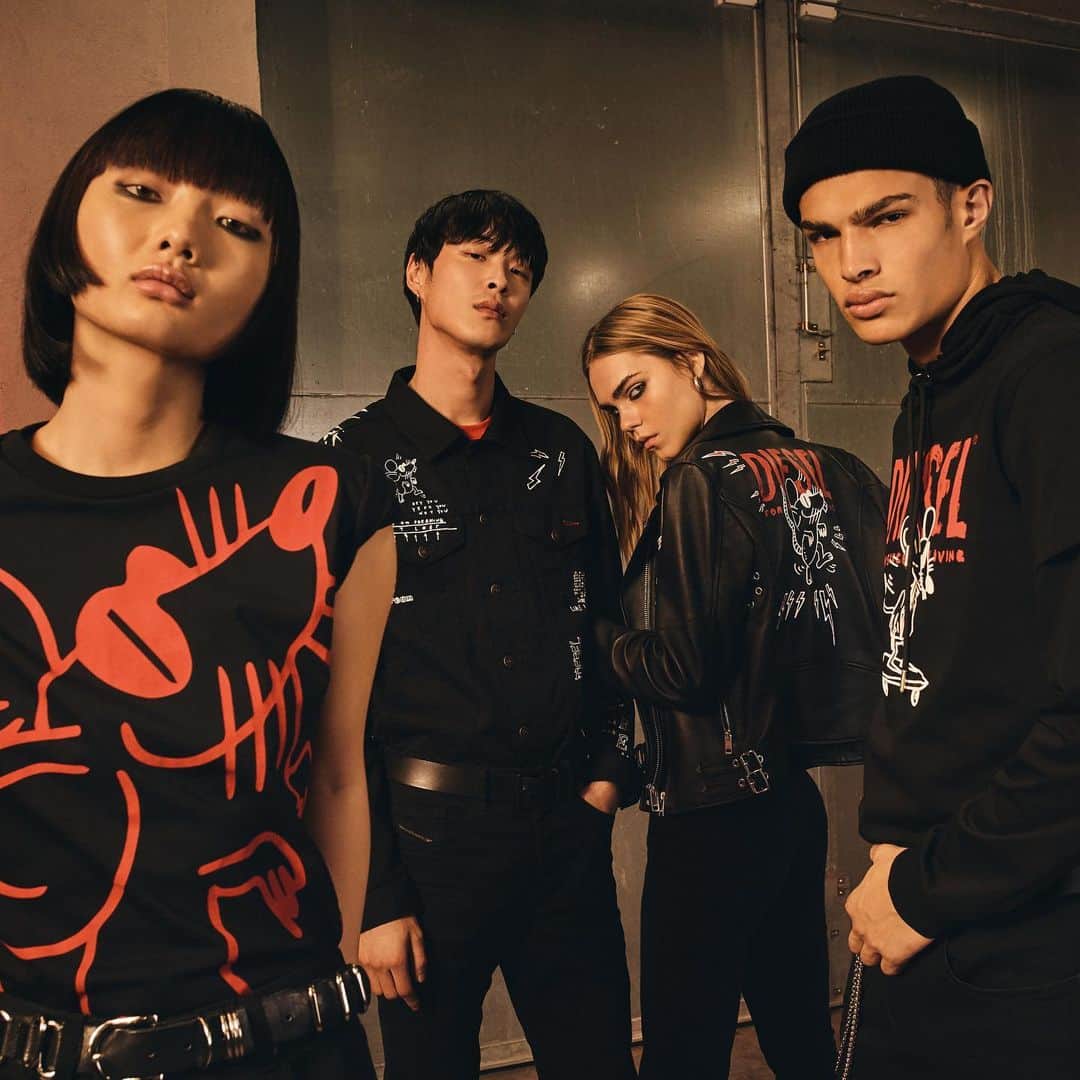 ディーゼルのインスタグラム：「Squad out for the night, in full #YearOfTheRat looks. Discover our #LNY capsule collection.」