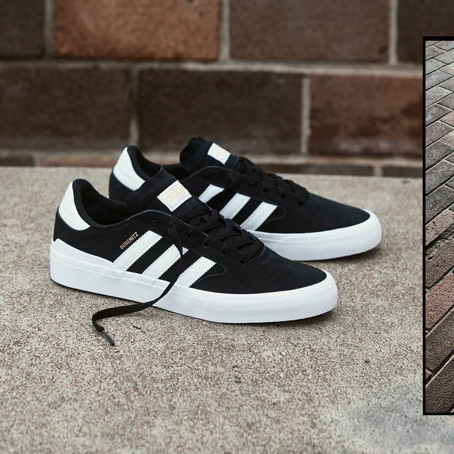 adidas Skateboardingのインスタグラム：「Hands on since the beginning /// @dennisbusenitz2 is 100% skateboarding and when he designed the Busenitz Vulc II, his focus was durability. Combining the single panel toe design from his original Busenitz shoe with heightened foxing tape and a Geoflex outsole, the Busenitz Vulc II is the durable solution for skateboarders worldwide. Now available at skate shops & online at adidas.com/skateboarding. • #adidasSkateboarding #BusenitzVulc2」