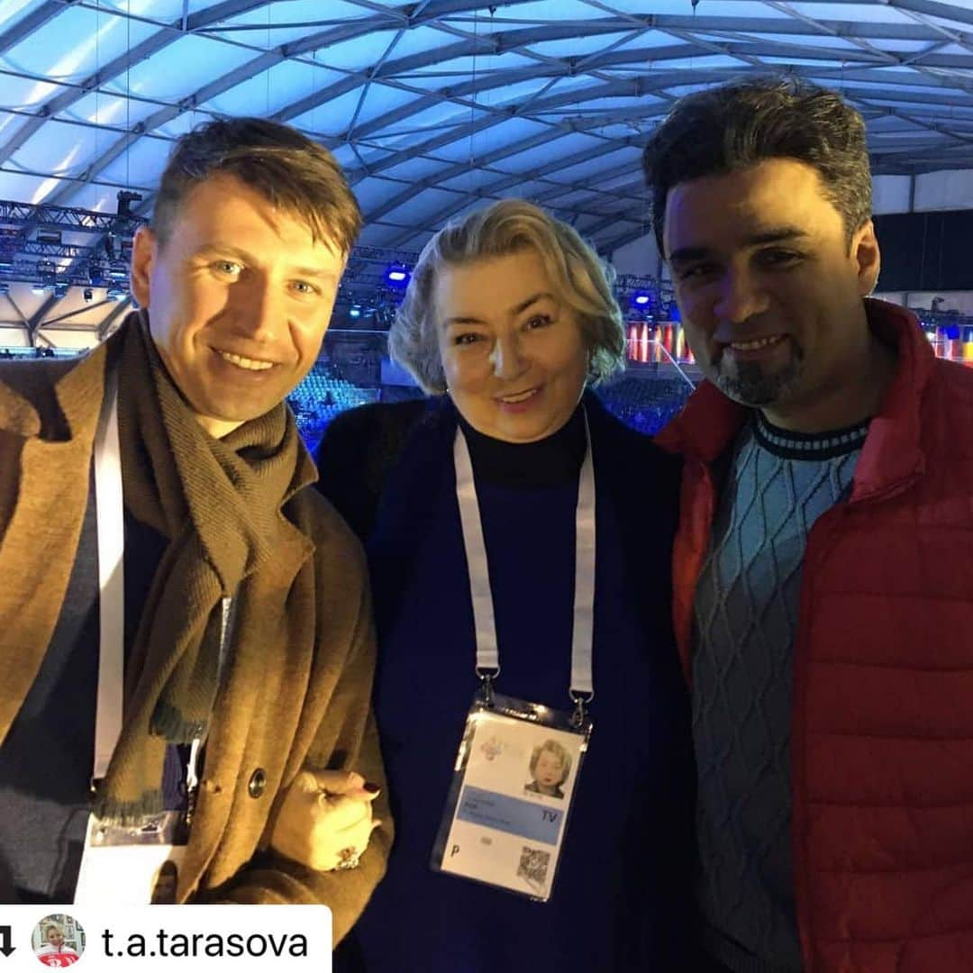 アレクセイ・ヤグディンさんのインスタグラム写真 - (アレクセイ・ヤグディンInstagram)「#Repost @t.a.tarasova with @make_repost ・・・ Трио наших девочек отлично.  Трио комментаторов - старались. Леша прилетел аж с другого конца света. #чемпионатевропы2020 #алексейягудин #александргришин #женскоеодиноноекатание #чемпионатевропы」1月25日 2時25分 - alexei.yagudin