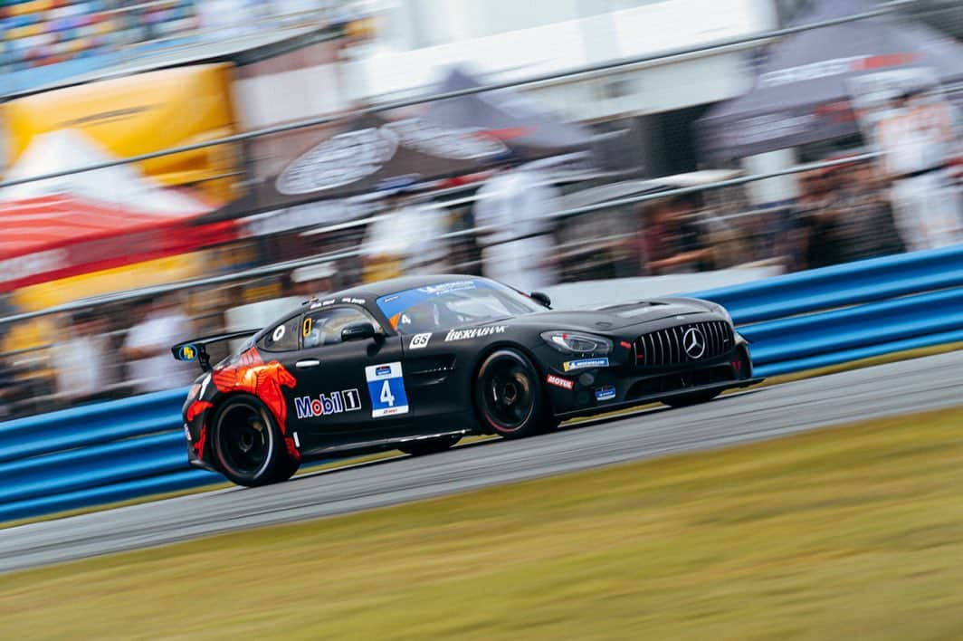 Mercedes AMGさんのインスタグラム写真 - (Mercedes AMGInstagram)「Triple victory! Our Mercedes-AMG GT4s lock out the first three places in the 4-hour race of the @imsa_racing Michelin Pilot Challenge. Riley Motorsports (#35) clinches the win and is followed by @winwardracing (#57 and #4) to round off a spectacular race day at @disupdates. Congratulations to all teams and drivers!  #IMSA #IMPC #MercedesAMGMotorsport #MercedesAMG」1月25日 9時47分 - mercedesamg