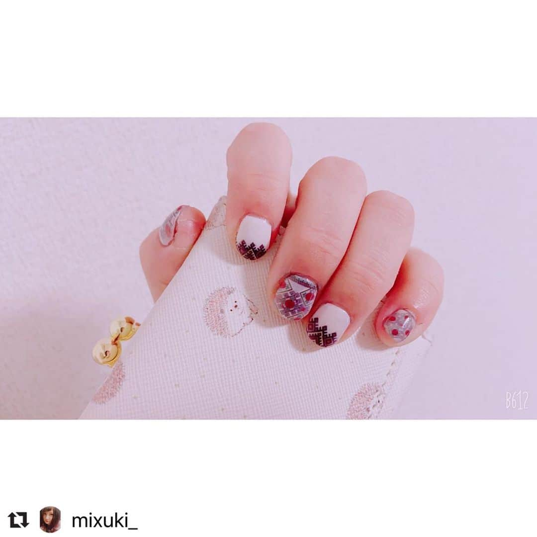 ネイルスタンド　ツメコさんのインスタグラム写真 - (ネイルスタンド　ツメコInstagram)「#Repost @mixuki_ with @make_repost ・・・ . . #new #nail  #ツメコネイル #プリントネイル」1月25日 10時30分 - tsume.co