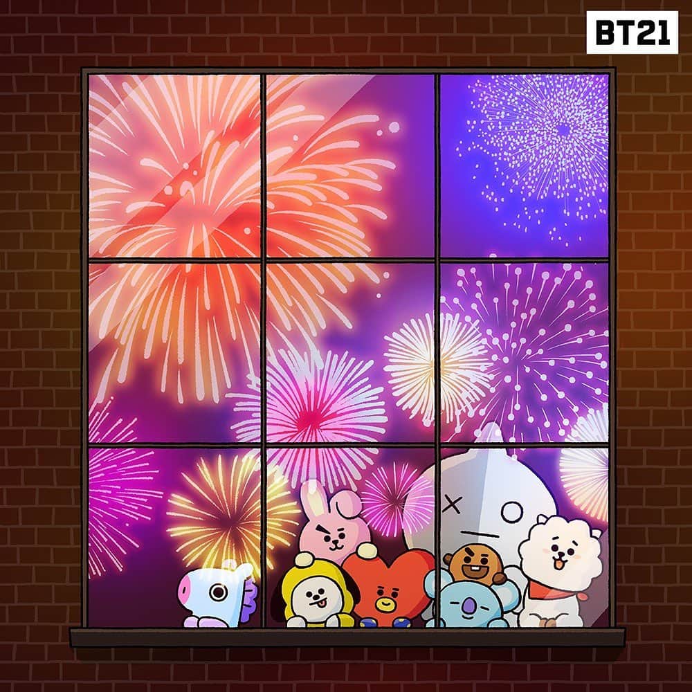 BT21 Stars of tomorrow, UNIVERSTAR!さんのインスタグラム写真 - (BT21 Stars of tomorrow, UNIVERSTAR!Instagram)「Happy Lunar New Year! 🎆 Let’s keep up the New Year's resolutions! ​ #2020 #LunarNewYear #BT21」1月25日 12時00分 - bt21_official