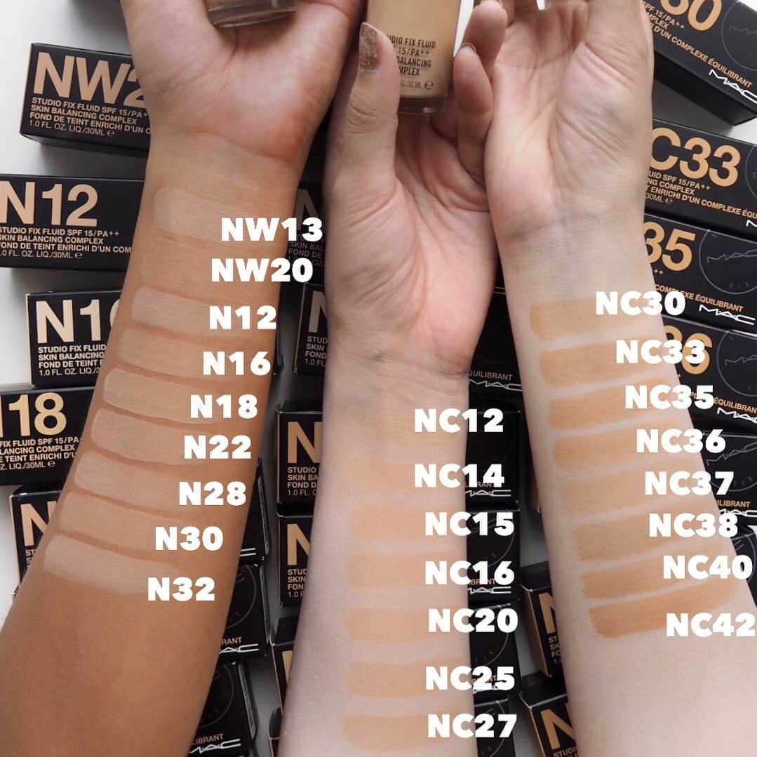 M∙A∙C Cosmetics Japanのインスタグラム：「ㅤ 24色展開でカラーバリエーションも豊富な スタジオ フィックス フルイッド SPF15！ 肌色にぴったり馴染む1色を見つけて 朝から夜まで、自分史上最高の美肌に✨ ㅤ ㅤ PHOTO BY M·A·C ARTIST @rino416 @ari_h2o @macpro_tokyo ㅤ #24ファンデ #24時間 #24色 ㅤ #MACCosmeticsJapan #MACコスメ #MACCosmetics #コスメ #メイク #スタジオフィックスフルイッド #スタジオフィックス #studiofix #ファンデ #ファンデーション #リキッドファンデーション #ベースメイク #カバー力 #アーティストコラボ #テカらない #メンズメイク #makeup #basemakeup #cosmetics #foundation #beauty」