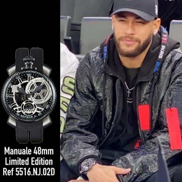 GaGa MILANO 公式 アカウントさんのインスタグラム写真 - (GaGa MILANO 公式 アカウントInstagram)「Thanks Neymar Jr @neymarjr wears GaGa MILANO watch.  Watch information Manuale 48mm Limited Edition[Neymar Jr model] Ref:5516.NJ.02D Price: ¥270,000+Tax  Index No10: White Diamonds ◾︎Online Shop www.gagamilano.net ◾︎Official Shop (11:00～20:00) Harajuku (Tokyo) 原宿店 TEL : 03-6434-1516  Omotesando (Tokyo)表参道店 TEL : 03-6447-2974  Shinsaibasi (Osaka)心斎橋店 TEL : 06-6226-8895  #GaGaMILANO #ガガミラノ #NeymarJr #Neymar #ネイマール #GaGaMilanoWatches #Watch #Watches #時計 #instagram #インスタグラム #instagood #l4l #like4like #likeforlike #followme #フォローミ   #gmneymarjr」1月25日 13時40分 - gagamilano_jp