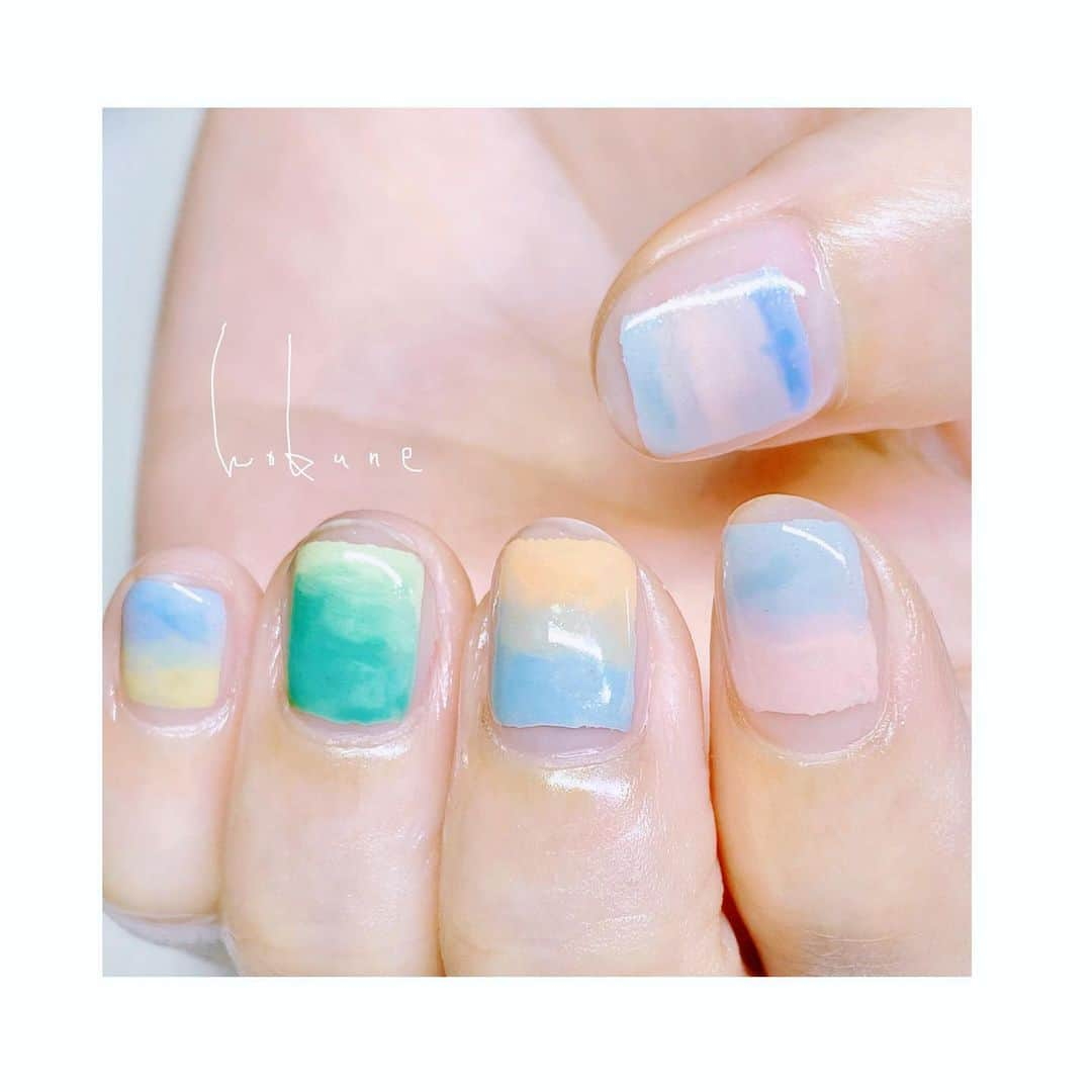 北欧ネイルサロンのインスタグラム：「すてきな いろやね☺️ Romantic colors...」