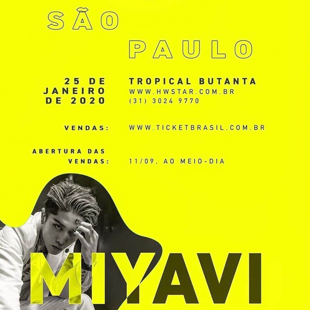 雅-MIYAVI-さんのインスタグラム写真 - (雅-MIYAVI-Instagram)「Tonight🔥Vocês estão prontos? #Repost @miyavi_staff MIYAVI in São Paulo will continue as planned. #NoSleepTillTokyo」1月26日 1時27分 - miyavi_ishihara