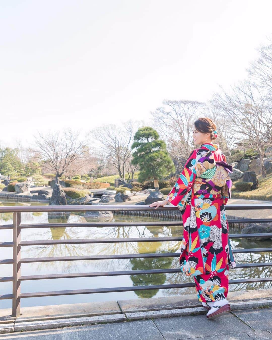 佐野真彩さんのインスタグラム写真 - (佐野真彩Instagram)「加工無しでそのまま載せます☺️ 毎年思うんですが、ここの竹林はインスタ映えですね🎋 . . #着物　#加工無し　#花田苑　#竹林　#枚数多め🙏」1月25日 17時27分 - sano.maya