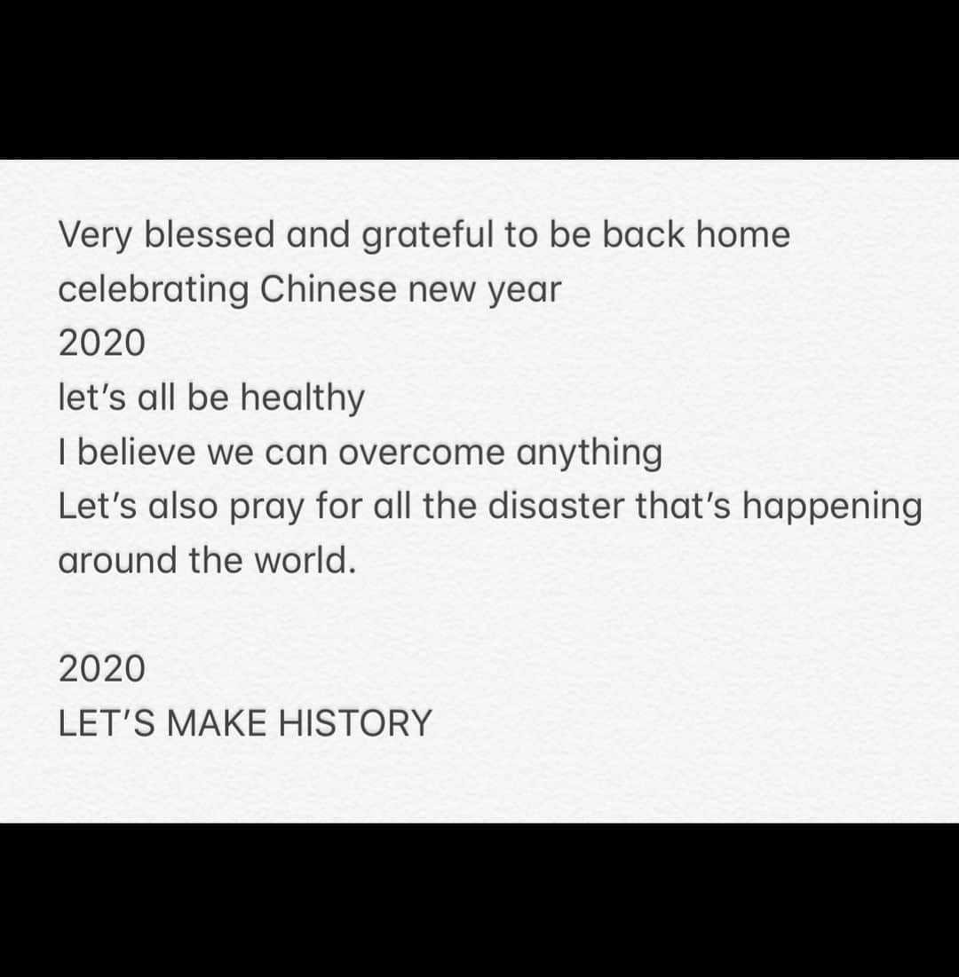 ジャクソンさんのインスタグラム写真 - (ジャクソンInstagram)「2020 We can overcome everything . #2020 #jacksonwang #잭슨 #王嘉爾 #TEAMWANG」1月25日 17時33分 - jacksonwang852g7