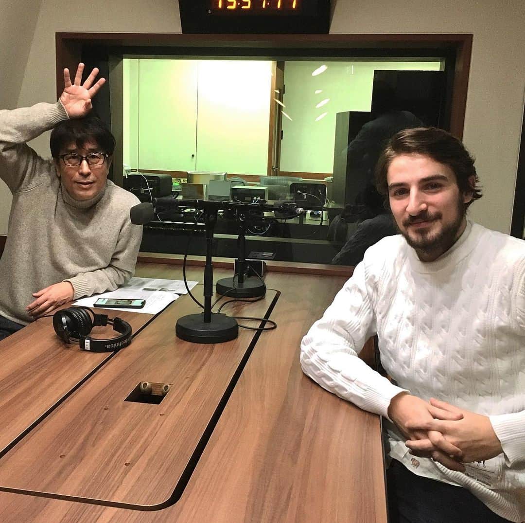 ペッペのインスタグラム：「It was a great experience being a guest for @masataka_tfm radio program on @tokyofmofficial ! Thank you for having me!」
