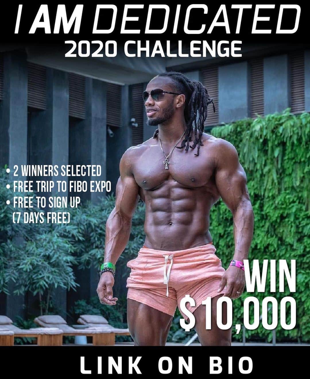 Ulissesworldさんのインスタグラム写真 - (UlissesworldInstagram)「🚨3 Days Left To Sign Up🚨 Join My 2020 Dedication Challenge❗️👆LINK IN MY BIO👆Time is running out! Get in the best shape ever! ⤵️ _ My 12 Week @iamdedicated_army Challenge includes: - 12-week gym training program - 12 Week Meal Plans - Private Members Only App - 24hrs Email Support - Facebook Support Community - Weekly Check-Ins - 2 All Paid Expense Trip to FIBO Expo in Cologne 🇩🇪 - Prizes for best transformation 🥇1st place - $5000 🥈2nd Place - $3000 🥉3rd Place -$2000 (Wild Card Prize - Most Dedicated) Let Me Help You Get Fit!👆LINK IN MY BIO👆 Good Luck💪🏽👊🏽」1月25日 18時45分 - ulissesworld