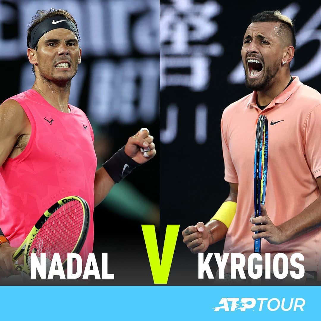 ATP World Tourさんのインスタグラム写真 - (ATP World TourInstagram)「KYRGIOS WINS & IT’S ON! 🇦🇺 @k1ngkyrg1os will play @rafaelnadal in the #AusOpen 4R after defeating Khachanov 6-2 7-6 6-7 6-7 7-6!」1月25日 21時35分 - atptour