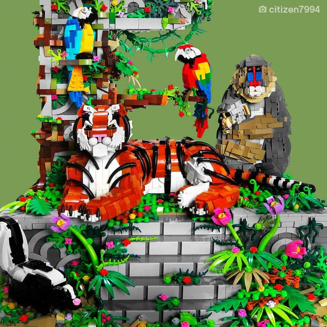 LEGOさんのインスタグラム写真 - (LEGOInstagram)「Majestic creatures re-imagined in LEGO bricks 🐯 Which one is your favorite? 📸 citizen7994  #LEGO #LEGOAnimals」1月25日 22時00分 - lego