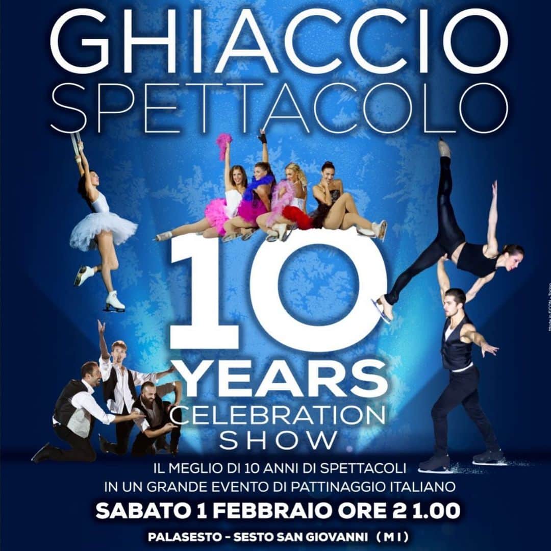 ジャダ・ルッソのインスタグラム：「Vi aspettiamo numerosi sabato 1 febbraio al Palasesto di Sesto San Giovanni!😎 Biglietti 🎟 disponibili su Vivaticket #GS10#10yearscelebrationshow#ghiacciospettacolo」