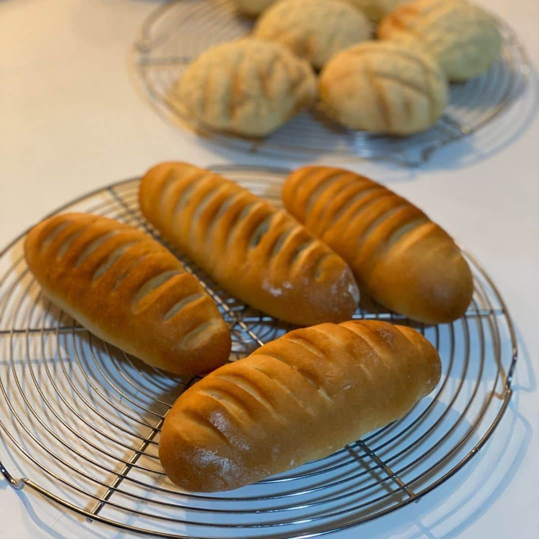 岩本乃蒼さんのインスタグラム写真 - (岩本乃蒼Instagram)「先日パン教室デビュー🥖﻿ 芽生さんと尾崎ちゃんに﻿ 誘ってもらいました…﻿ ﻿ いままでパンは食べることに徹してきたけれど、つくるのもいいなぁと。﻿ 初めて焼いたメロンパン、﻿ これはこれは美味でした🍈﻿ ﻿ #さつきじゃなくて芽生﻿ #バケット尾崎﻿ #パン教室」1月25日 23時19分 - noa_iwamoto