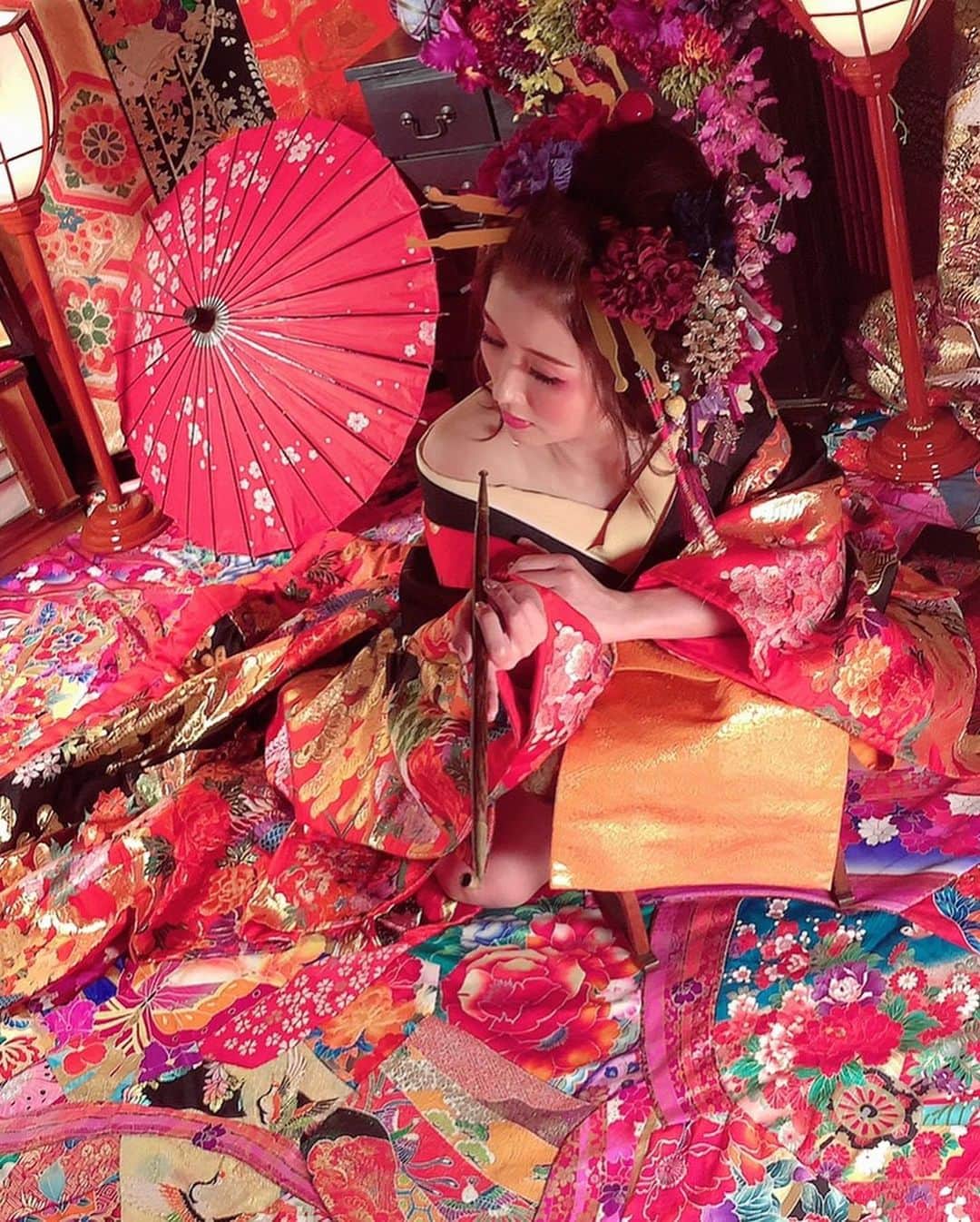 大槻ひびきさんのインスタグラム写真 - (大槻ひびきInstagram)「花魁になりました💓 写真集楽しみにしててね😊 #japan #kyoto #oiran #kimono #日本 #花魁 #京都 #着物 #写真集 #クラウドファンディング」1月25日 23時54分 - yanhibi0221