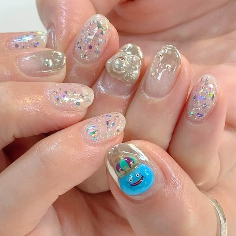 森田真結子さんのインスタグラム写真 - (森田真結子Instagram)「やっぱり私の担当は天才です💅🏼 #nail #キャラネイル #ドラクエネイル #ドラゴンクエスト #ドラゴンクエストウォーク  #ドラクエウォーク勢と繋がりたい  #ダーツ女子  #ダーツ女子のネイル 次のネイルに変える時に経験値めっちゃ入るやつ。」1月26日 9時59分 - mayodarts