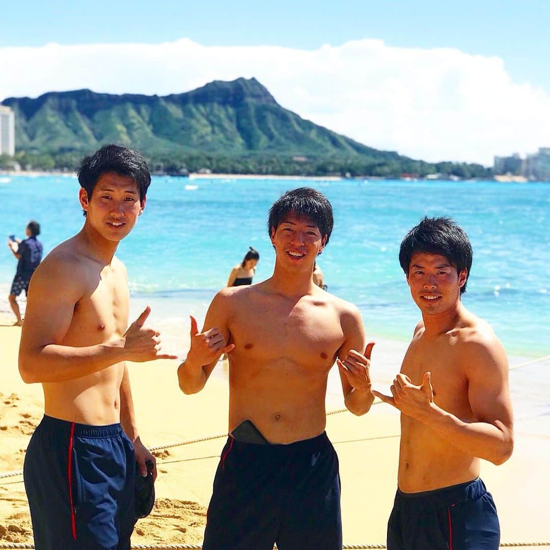 永井建成のインスタグラム：「#この３人で #ハワイに行きたい #キーパー仲間 #楽しかったな  #久しぶりに会いたいっす ・ ・ 坂ちゃん関西きてや〜笑」