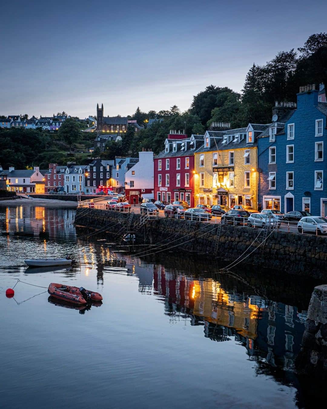 National Geographic Travelさんのインスタグラム写真 - (National Geographic TravelInstagram)「Photo by @JimRichardsonNG | Tobermory on the Isle of Mull has one of the prettiest waterfronts of any Scottish island village. It’s famed for the signature red, yellow, and blue buildings that the children’s television show “Balamory” made famous. It’s a planned village, built in 1788 and designed by Thomas Telford, that same engineer whose imprint is scattered all over Scotland, from big projects like the Caledonian Canal down to the plan of village churches like the one on Iona. He was everywhere. I shot this from the deck of the “Lord of the Glens” on one of our regular overnights in Tobermory.  Follow me @JimRichardsonNG for more Scotland. #scotland」1月26日 2時07分 - natgeotravel