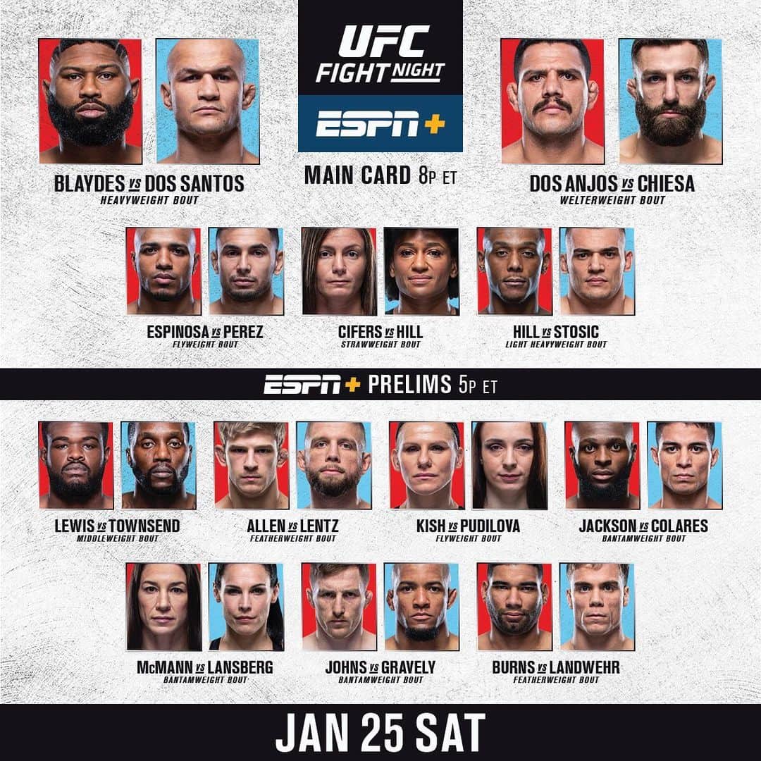 UFCさんのインスタグラム写真 - (UFCInstagram)「🗣 FIGHT DAY! We’ll see you soon on E+ for #UFCRaleigh!」1月26日 2時31分 - ufc