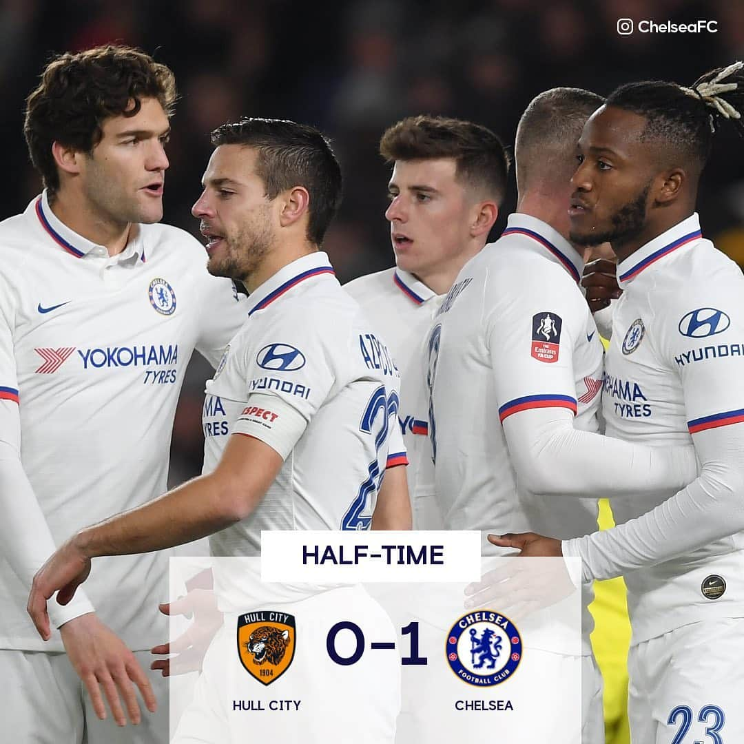 チェルシーFCさんのインスタグラム写真 - (チェルシーFCInstagram)「Hull 0-1 Chelsea at the break. @mbatshuayi’s early goal is the difference in this #FACup fourth round tie. COME ON YOU BLUES! 👊 #HULCHE #CFC #Chelsea」1月26日 3時17分 - chelseafc